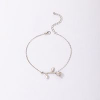 Wholesale Jewelry Simple Silver Rose Flower Anklet Nihaojewelry main image 7