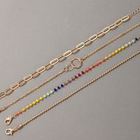 Wholesale Jewelry Bohemian Gold Buckle Color Rice Bead Bracelet 4 Piece Set Nihaojewelry main image 6