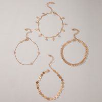 الجملة مجوهرات هندسية مثلث السهم الجوف أوراق خلخال 4-قطعة مجموعة Nihaojewelry main image 5