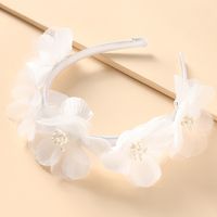 Nihaojewelry Korean Style Pearl Flower Hair Band Wholesale Jewelry sku image 1