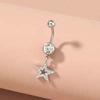 Wholesale Jewelry Stainless Steel Star Diamond Belly Button Nail Nihaojewelry main image 4
