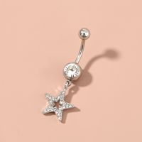 Wholesale Jewelry Stainless Steel Star Diamond Belly Button Nail Nihaojewelry main image 5