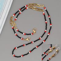 Vente En Gros Bijoux Perles De Verre De Mode Cou Suspendu Lunettes Antidérapantes Lanière Nihaojewelry sku image 3