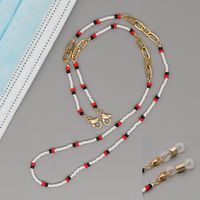 Wholesale Jewelry Fashion Glass Beads Hanging Neck Anti-skid Glasses Lanyard Nihaojewelry sku image 4