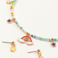 Simple Style Color Block Beaded Girl's Necklace main image 4