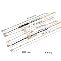 Nihaojewelry Fashion Shell Airplane Map Bead Chain Alloy Set Bracelet Jewelry Wholesale main image 4