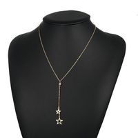 Großhandel Schmuck Mode Einfache Fünfzackige Stern Anhänger Halskette Nihaojewelry main image 4