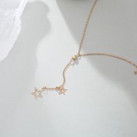 Großhandel Schmuck Mode Einfache Fünfzackige Stern Anhänger Halskette Nihaojewelry main image 5