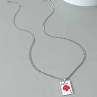 Nihaojewelry Punk Style Playing Cards Spades Pendant Necklace Wholesale Jewelry main image 4