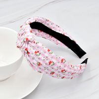 Wholesale Jewelry Retro Fabric Color Matching Knotted Floral Hairband Nihaojewelry main image 5