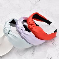 Wholesale Jewelry Simple Mercerized Satin Solid Color Hairband Nihaojewelry main image 1