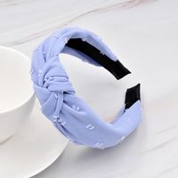 Wholesale Jewelry Simple Solid Color Fabric Small Butterfly Hairband Nihaojewelry main image 3