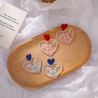 Wholesale Jewelry Candy Color Bear Acrylic Stud Earrings Nihaojewelry main image 3