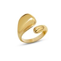 Wholesale Jewelry Simple Geometric Dent Titanium Steel Ring Nihaojewelry main image 4