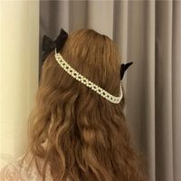 Nihaojewelry Chaîne De Perles Coréenne Arc Bijoux En Épingle À Cheveux En Gros main image 4