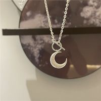 Nihaojewelry Retro Moon Ot Buckle Pendant Necklace Wholesale Jewelry main image 4