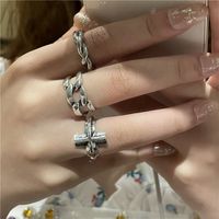 Wholesale Jewelry Simple Cross Winding Opening Ring Nihaojewelry main image 2