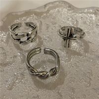 Wholesale Jewelry Simple Cross Winding Opening Ring Nihaojewelry main image 6