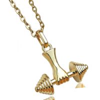 Nihaojewelry Hand Dumbbell Necklace Pendant Jewelry Wholesale sku image 2