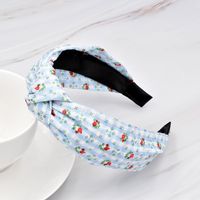 Wholesale Jewelry Retro Fabric Color Matching Knotted Floral Hairband Nihaojewelry sku image 3