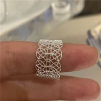Wholesale Jewelry Retro Lace Carved Ring Nihaojewelry sku image 2