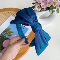 Wholesale Jewelry Simple Satin Bowknot Broad-brimmed Hairband Nihaojewelry sku image 4