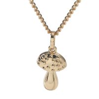 Nihaojewelry Cartoon Little Mushroom Pendant Necklace Wholesale Jewelry sku image 1