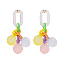 Nihaojewelry Colorful Bubble Long Round Ball Earrings Wholesale Jewelry main image 1