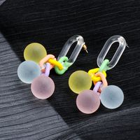 Nihaojewelry Colorful Bubble Long Round Ball Earrings Wholesale Jewelry main image 3
