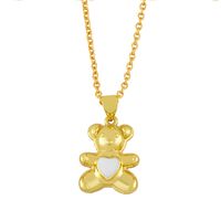 Nihaojewelry Dripping Oil Heart Shape Bear Necklace Wholesale Jewelry main image 6