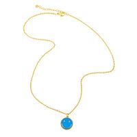 Nihaojewelry Cute Color Dripping Oil Round Brand Smiley Face Necklace Wholesale Jewelry main image 6