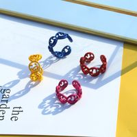 Wholesale Jewelry Geometric Smiley Face Alloy Ring Nihaojewelry main image 4