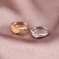 Wholesale Jewelry Korean Heart-shape Plain Copper Ring Nihaojewelry main image 3