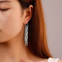 Nihaojewelry Koreanische Art Transparente Acrylkette Lange Quaste Ohrringe Großhandel Schmuck main image 1