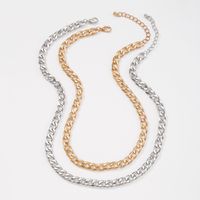 Wholesale Jewelry Simple Thick Alloy Double-layer Necklace Nihaojewelry main image 4