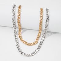 Wholesale Jewelry Simple Thick Alloy Double-layer Necklace Nihaojewelry main image 5