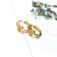 Wholesale Jewelry Fashion Key Copper Inlaid Zircon Earrings Nihaojewelry main image 1