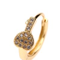 Vente En Gros Bijoux Mode Clé Boucles D&#39;oreilles En Zircon Incrusté De Cuivre Nihaojewelry main image 4