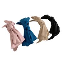 Wholesale Jewelry Simple Satin Bowknot Broad-brimmed Hairband Nihaojewelry main image 6