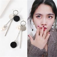 Nihaojewelry Simple Disc Tassel Long Earrings Wholesale Jewelry main image 3