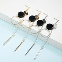 Nihaojewelry Simple Disc Tassel Long Earrings Wholesale Jewelry main image 5