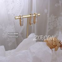 Wholesale Jewelry Two Claw Zircon Titanium Steel Ring Nihaojewelry main image 3