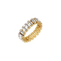 Wholesale Jewelry Two Claw Zircon Titanium Steel Ring Nihaojewelry main image 6