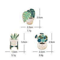 Wholesale Jewelry Cartoon Potted Plant Brooch Nihaojewelry main image 4