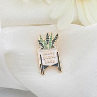 Casual Cactus Flower Alloy Enamel Metal Unisex Brooches sku image 27