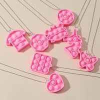 Wholesale Jewelry Silicone Bubble Toy Necklace Earring Keychain Accessories Nihaojewelry sku image 3