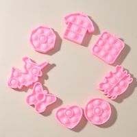 Wholesale Jewelry Silicone Bubble Toy Necklace Earring Keychain Accessories Nihaojewelry sku image 2