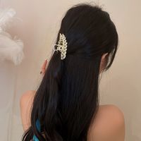 Wholesale Diamond Leaf Hairpin Opal Catch Clip Nihaojewelry Hair Accessories main image 5