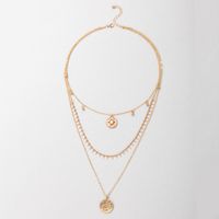 Nihaojewelry Jewelry Wholesale Tassel Disc Pendant Multilayer Necklace main image 4