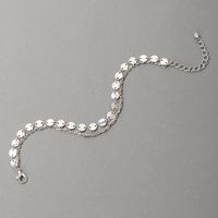 Nihaojewelry Jewelry Wholesale Silver Disc Geometric Multi-layer Bracelet Anklet main image 5